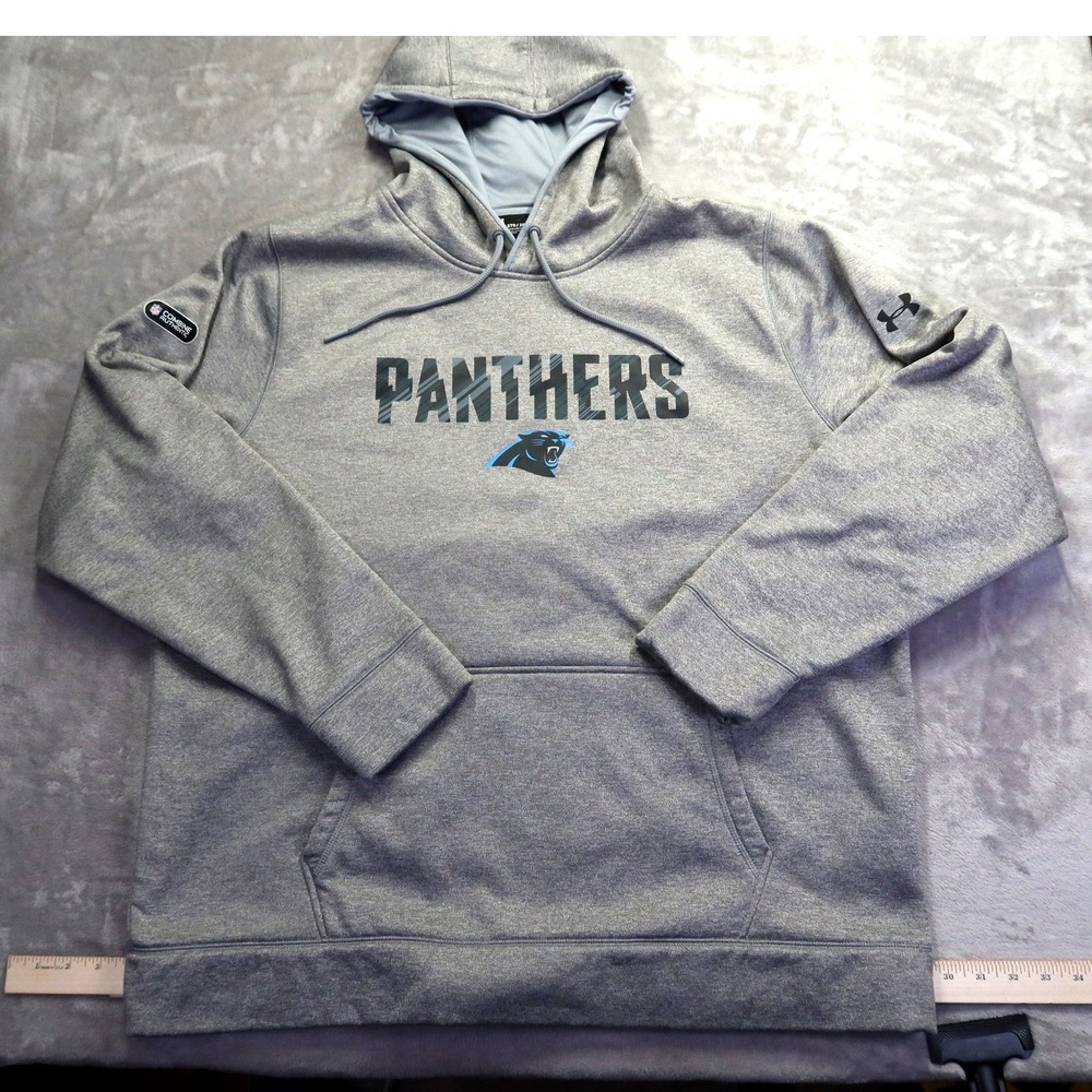 Under Armour Men's Carolina Panthers NFL Combine Authentic‎ ColdGear Hoodie 2XL